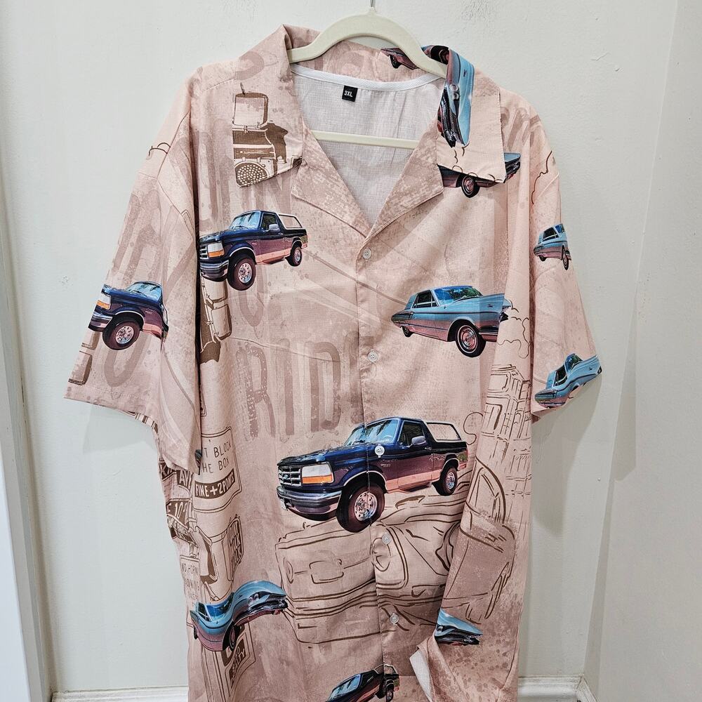 Men's Car Shirt Size 3XL